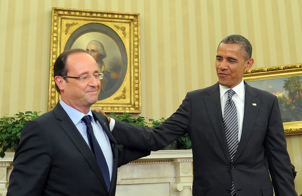 Hollande and Obama (Photo credit: JEWEL SAMAD/AFP/GettyImages)
