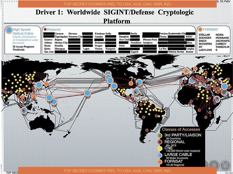 NSA document dating from 2012 explains how the agency collects information worldwide.