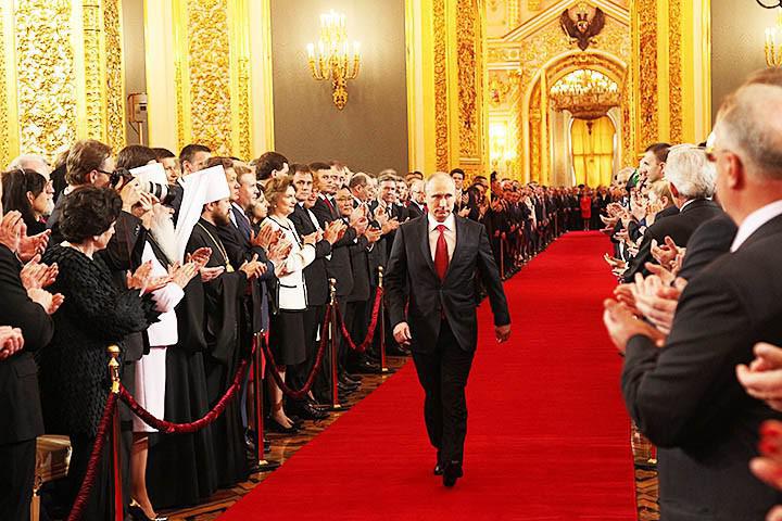 The Russian elite during Vladimir Putin's inauguration
