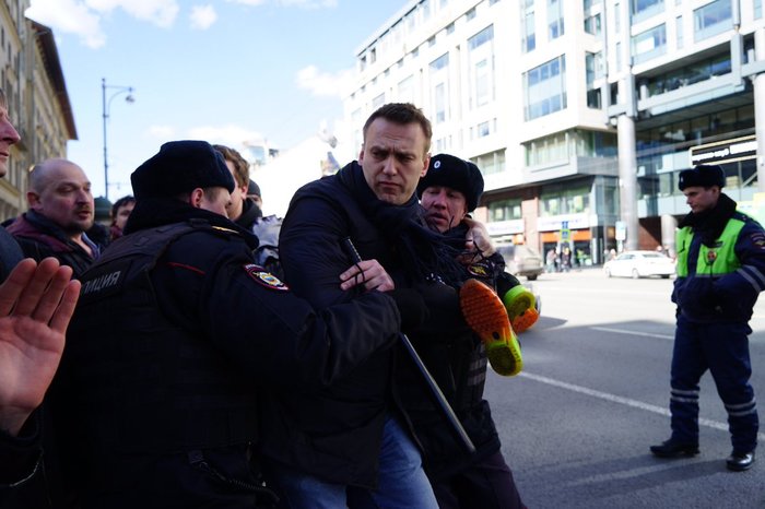 Detencion de Alexey Navalny