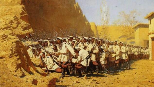 “At the Fortress Walls: Let Them In!” by Vasily Vereshchagin, 1971