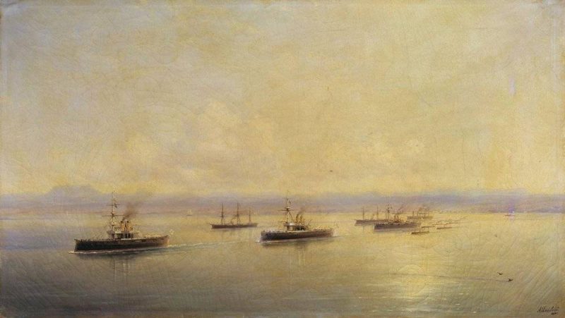 Fleet in Sevastopol by I.K. Aivazovsky. 1890