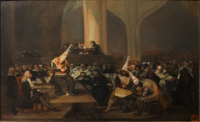 The Inquisition Tribunal by Francisco Goya. 1808-1812