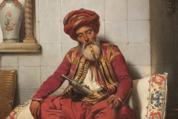 Turk with hookah by Horace Vernet, 1834