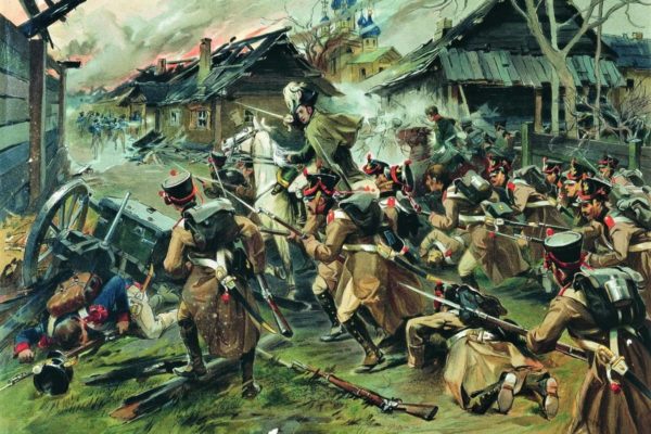 Nikolay Samokish. Battle of Maloyaroslavets October 12, 1812