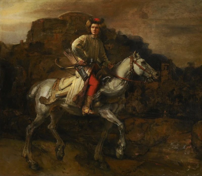 The Polish Rider by Rembrandt Harmenszoon van Rijn, 1655.