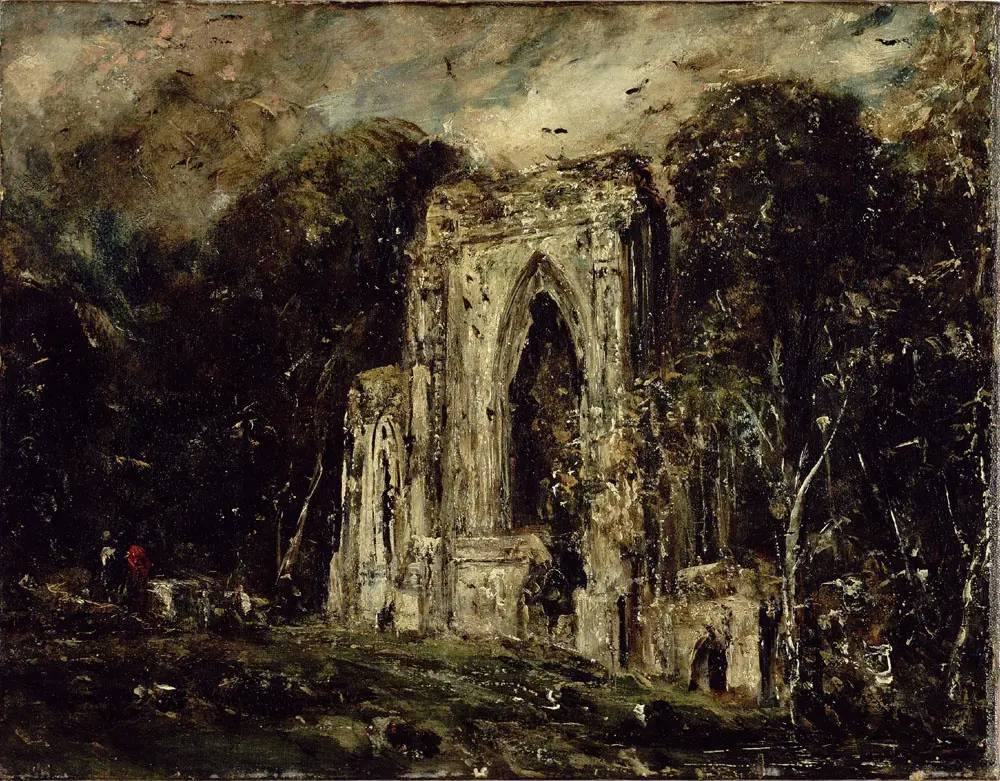 John Constable. The Ruins of Netley Abbey. 1833