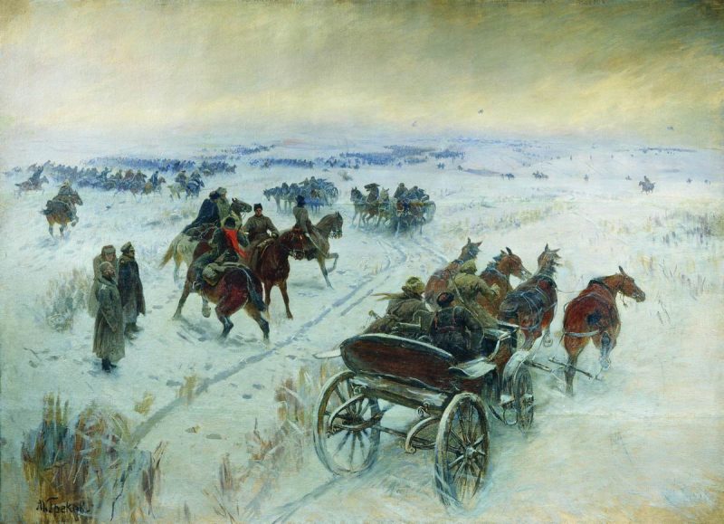The Battle of Yegorlykskaya by Mitrofan Grekov, 1928-1929.
