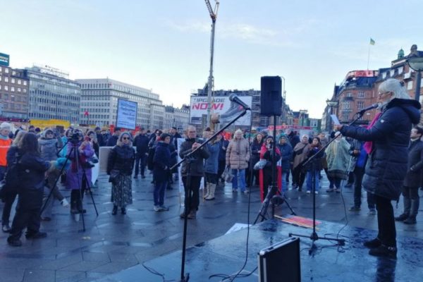 Rally against NATO and for Russia in DenmarkNina Khansen © Rossa Primavera News Agency