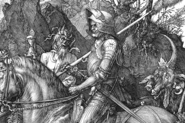 Albrecht Dürer. Knight, Death and the Devil (fragment). 1513