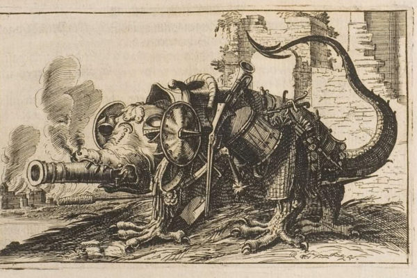 Georg-Philippe Harsdörfer. Engraving Allegory of War. 1642
