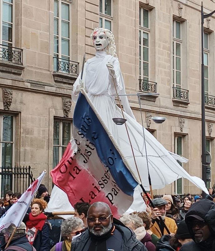Themis. Protest on March 7, 2023 in Paris © Jean-Pierre Réau