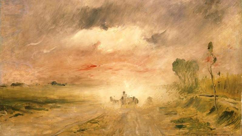 Mihály Munkácsy. Dusty Road. Approx. 1880