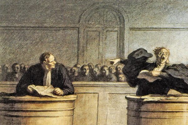 A Famous Case by Honoré Daumier, 1840s
