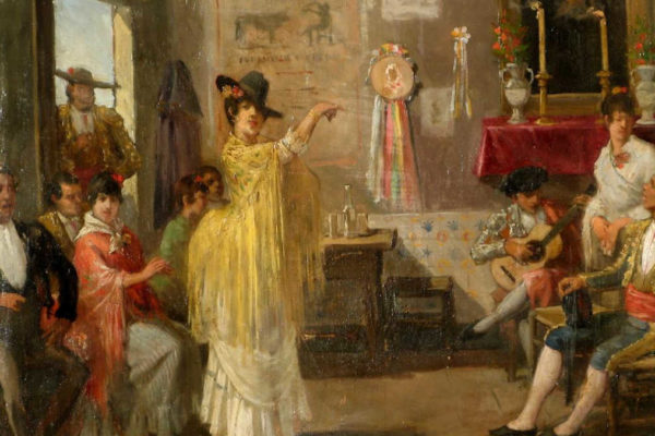 Antoni Coll i Pi. Flamenco (fragment). 1887