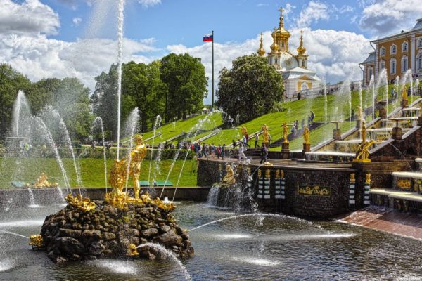 Petergof. Fountains. Saint Petersburg. 06.2015