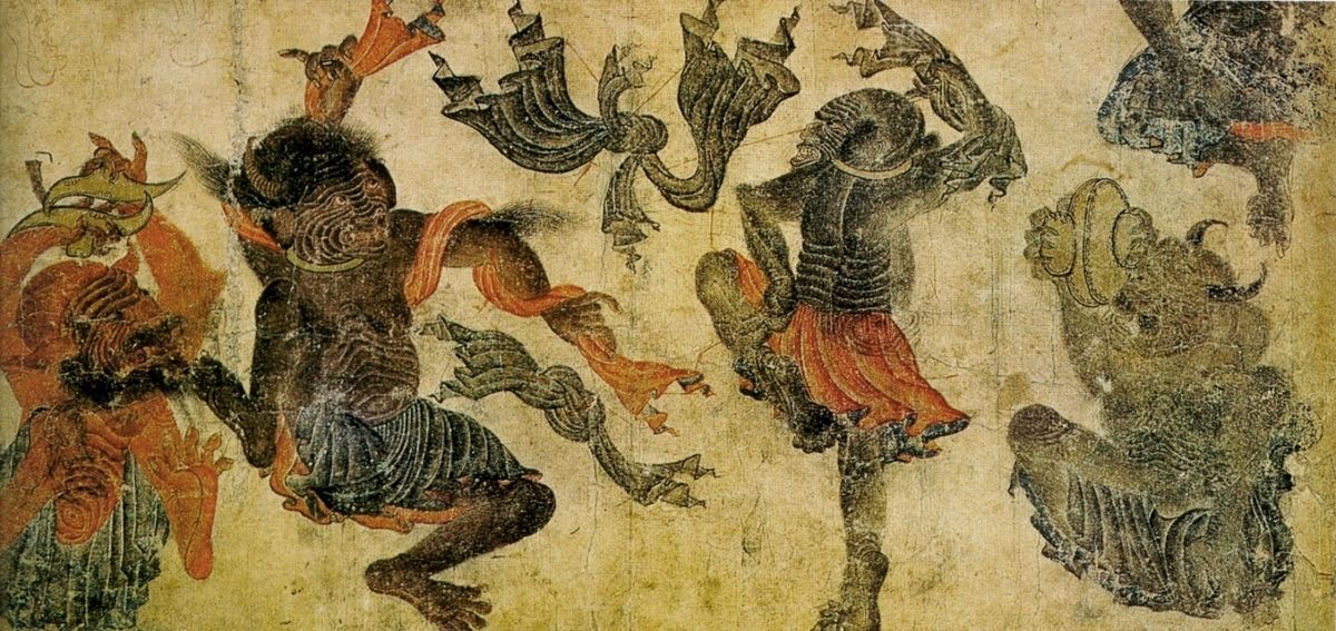 Mehmed Siyah Kalem. Demons Dancing. 15th century