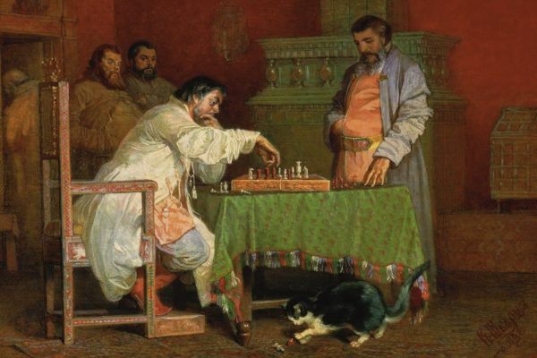Scene from the Domestic Life of Russian Tsars by Vyacheslav Schwartz (a fragment). 1865