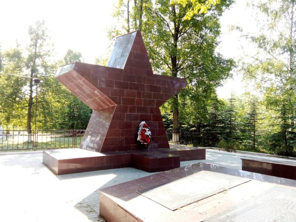 Monument to warriors, Ryabeevo village. Tver region