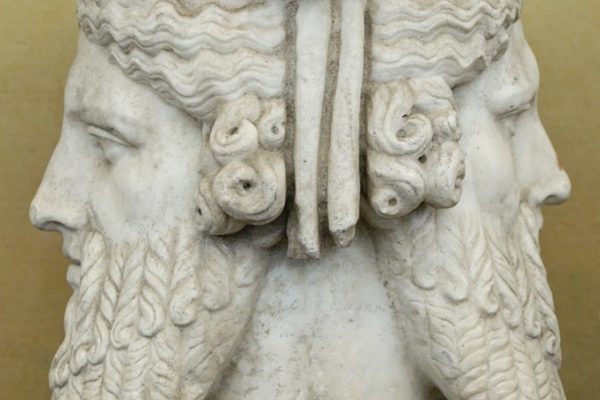 Double herm. Marble, Roman copy after a Greek original
