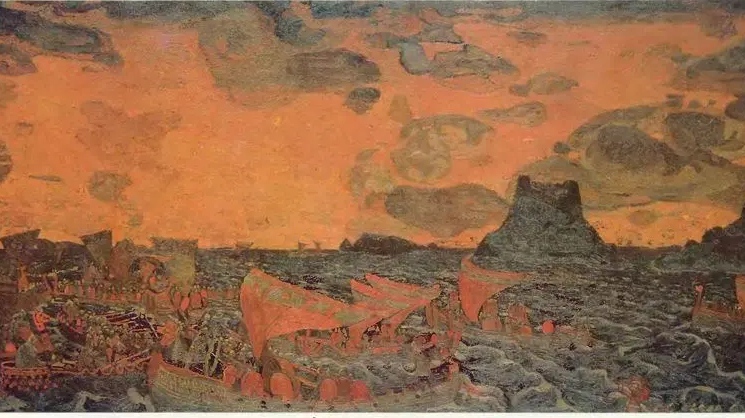 Battle by Nicholas Roerich, 1906