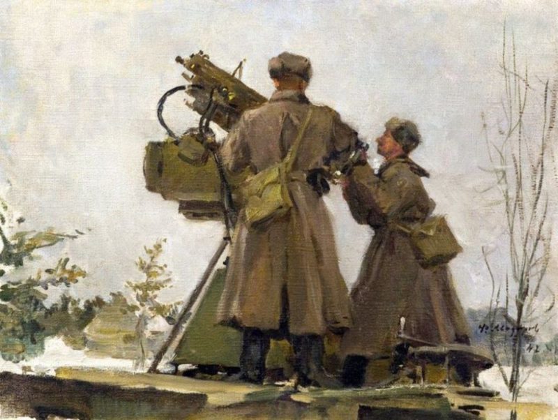 The anti-aircraft gunners