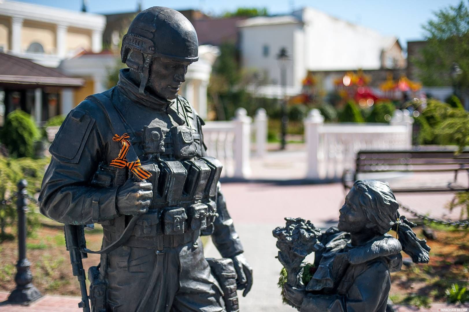 “Polite People” memorial in Simferopol
