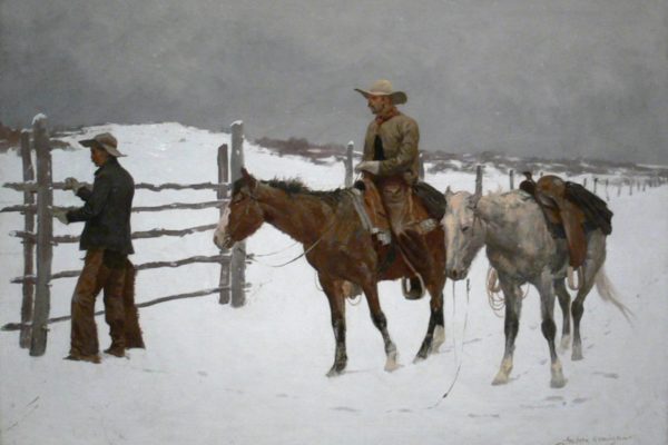 The Fall of the Cowboy by Frederic Remington,