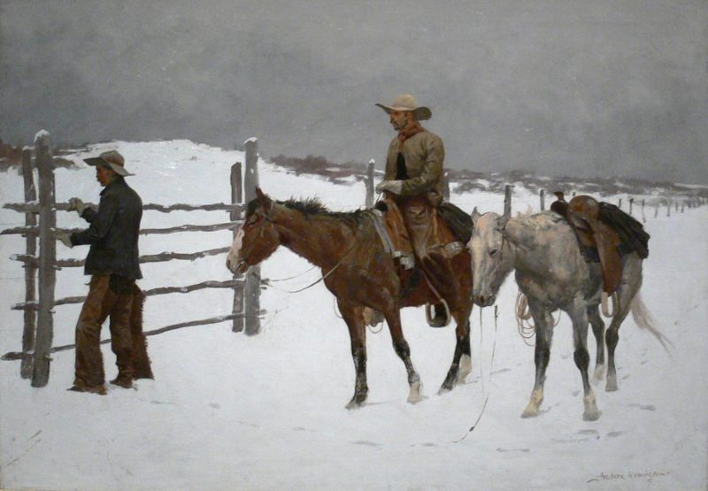 The Fall of the Cowboy by Frederic Remington,