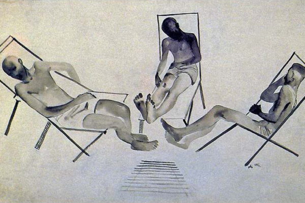 Relaxed by Aleksandr Deyneka, 1928