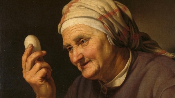 Hendrick Bloemaert Old woman selling eggs, 1632