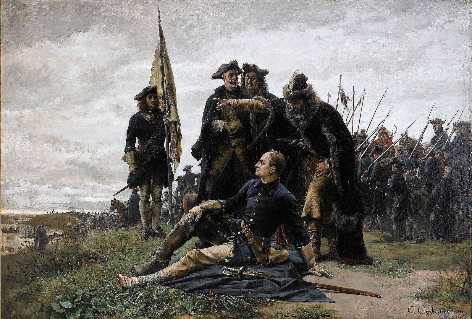 Karl XII and Ivan Mazepa after The Poltava Battle