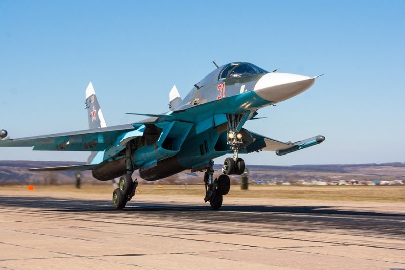 Su-34 multifunctional fighter-bomber aircraft