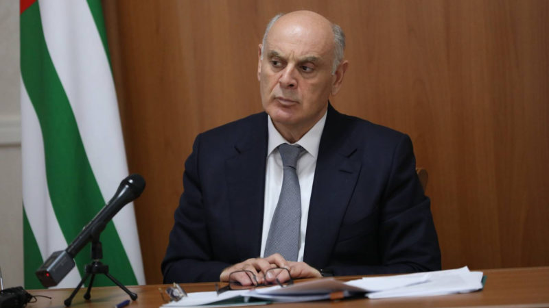President of Abkhazia Aslan Bzhania