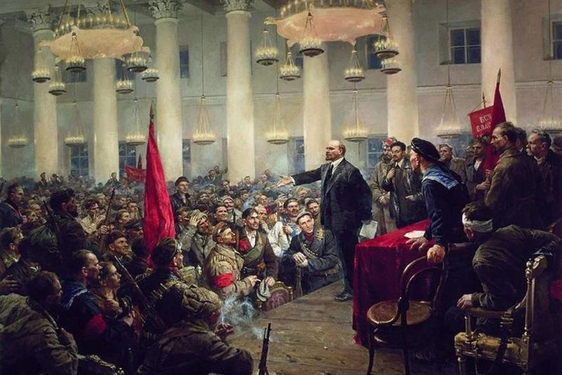 Lenin's speech at the Second All-Russian Congress of Soviets