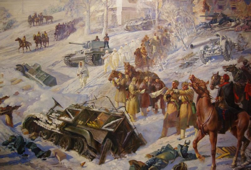 The battle near Streletskaya Sloboda