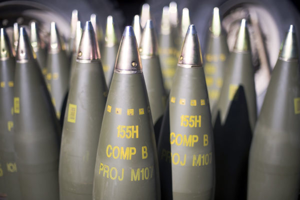 Image by (cc) John Crosby 155mm NATO-standard shells