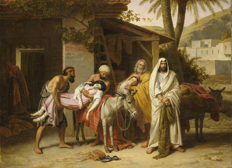 The Levite of Ephraim by Alexandre-François Caminade