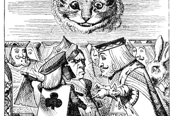 Original illustration by John Tenniel (1865) for Alice in Wonderland by Lewis Carroll.