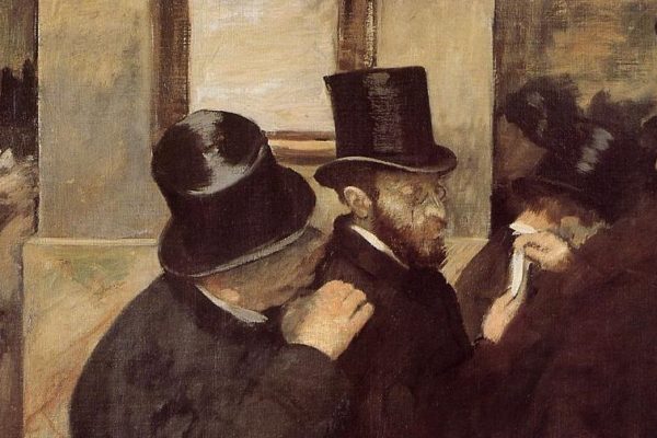 Portraits at the Stock Exchange by Edgar Degas. 1879