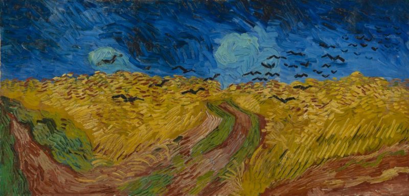 Wheatfield with Crows