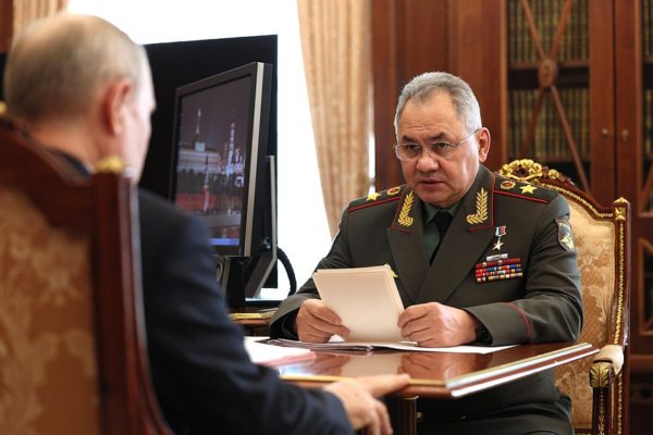 Vladimir Putin and Sergey Shoigu