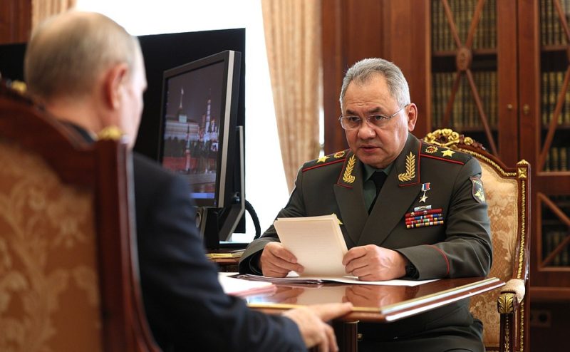 Vladimir Putin and Sergey Shoigu