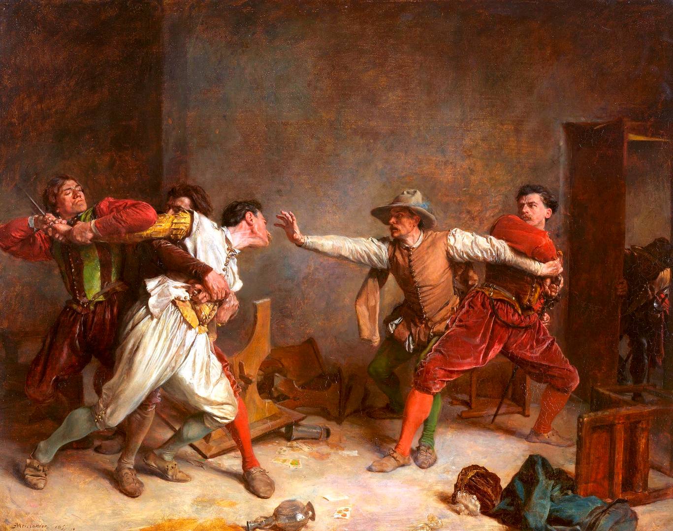 Jean-Louis-Ernest Meissonier. The Brawl. 1855