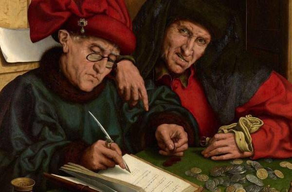 Marinus van Reymerswaele, The Tax Collectors (or The Misers), 16th century.
