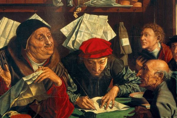 The Tax Collectors by Marinus van Reymerswale. 1542