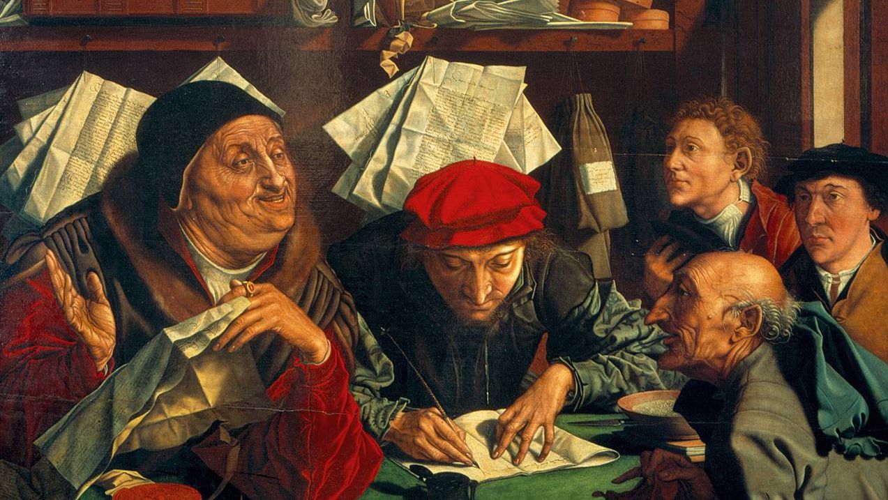 The Tax Collectors by Marinus van Reymerswale. 1542