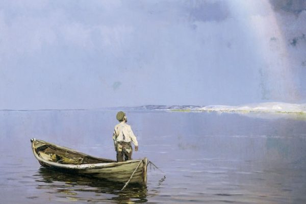 Rainbow by Nikolay Dubovskoy, details of the painting, 1892
