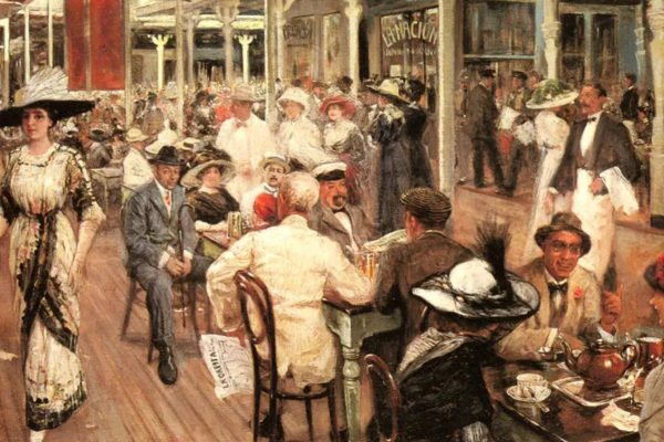 Restaurant by Eugenio Álvarez Dumont (fragment)