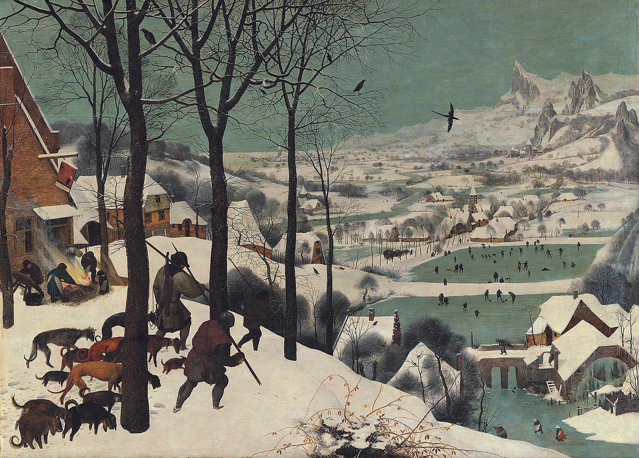 Hunters in the Snow by Pieter Bruegel the Elder (1525-1569)